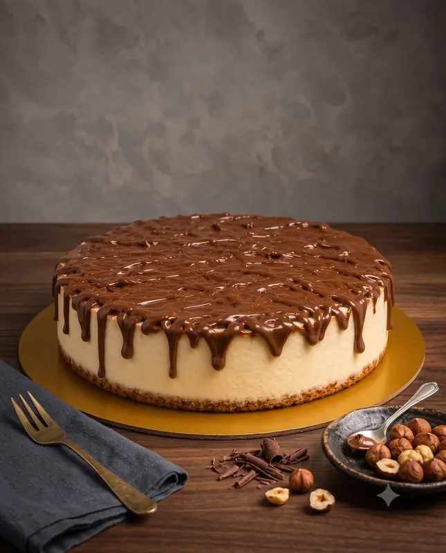 Nutella New York Cheesecake — whole gourmet cake by Moi Doughssier, Vashi